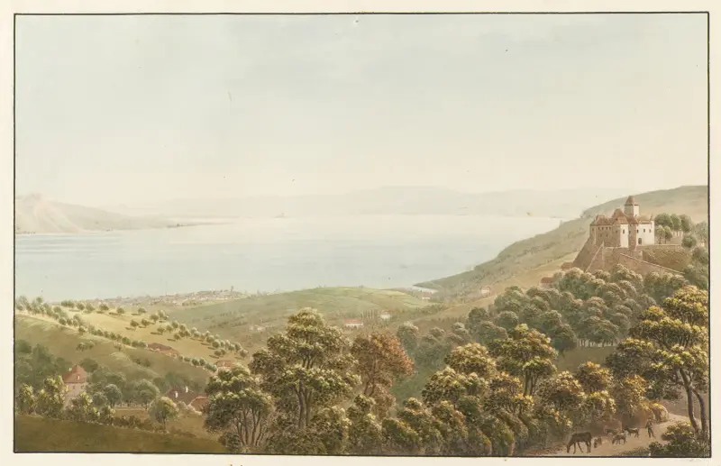 Vue des environs de Vevey, depuis Blonay av Jakob Samuel Weibel