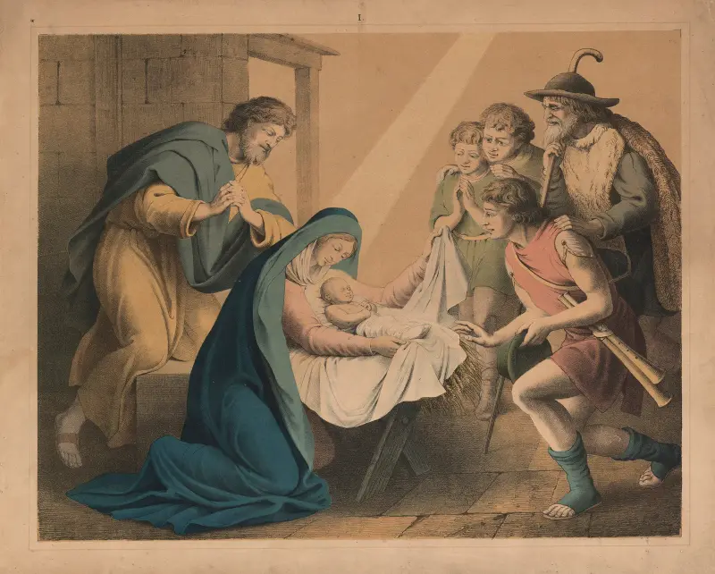 The birth of Jesus av Sandberg