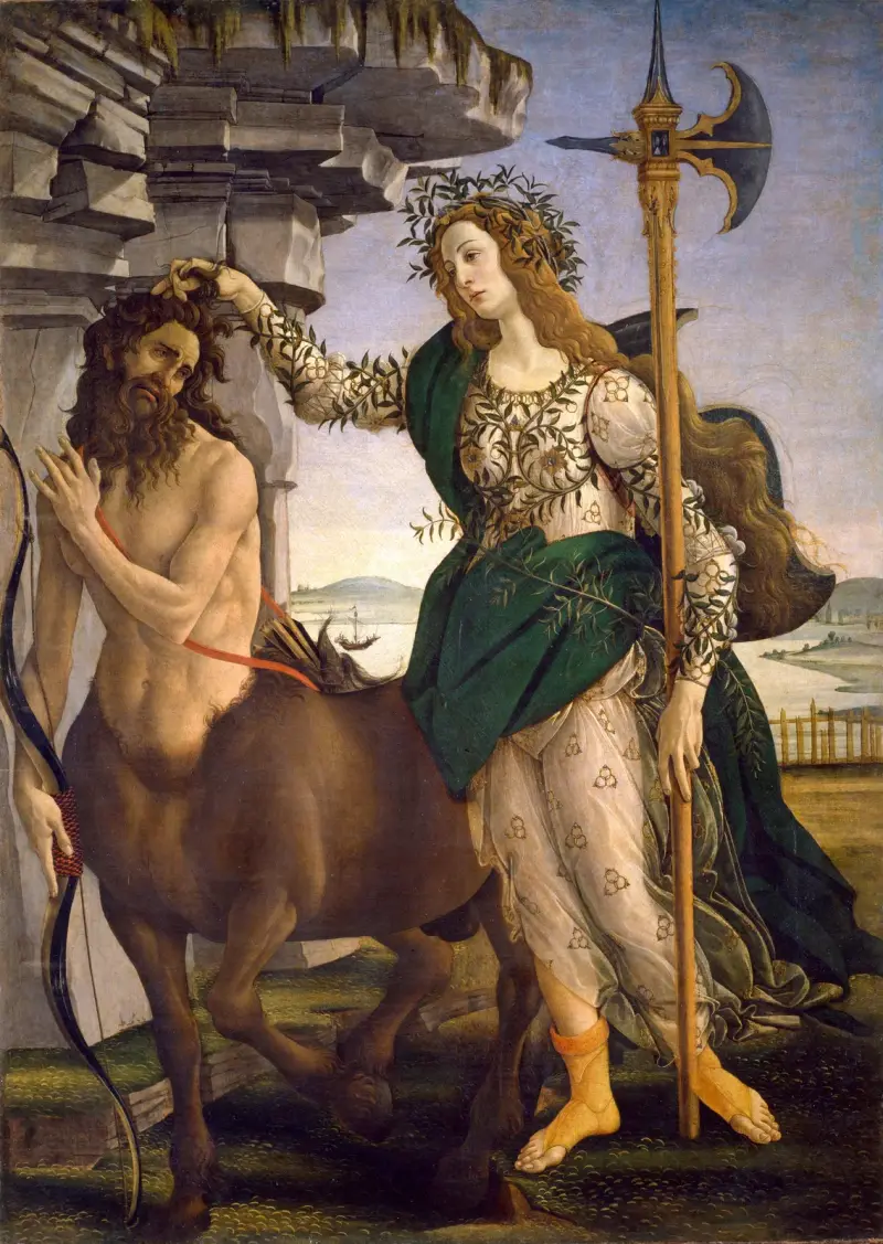 Pallas und der Kentaur von Sandro Botticelli