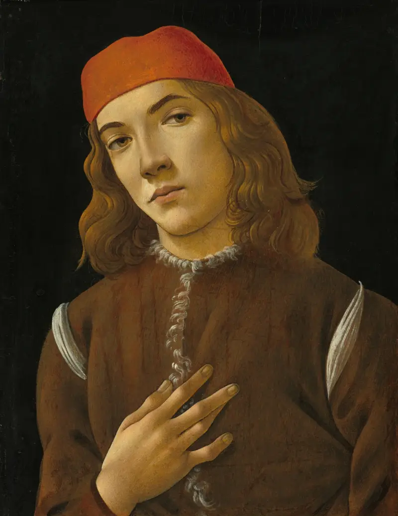 Portrait of a Youth av Sandro Botticelli