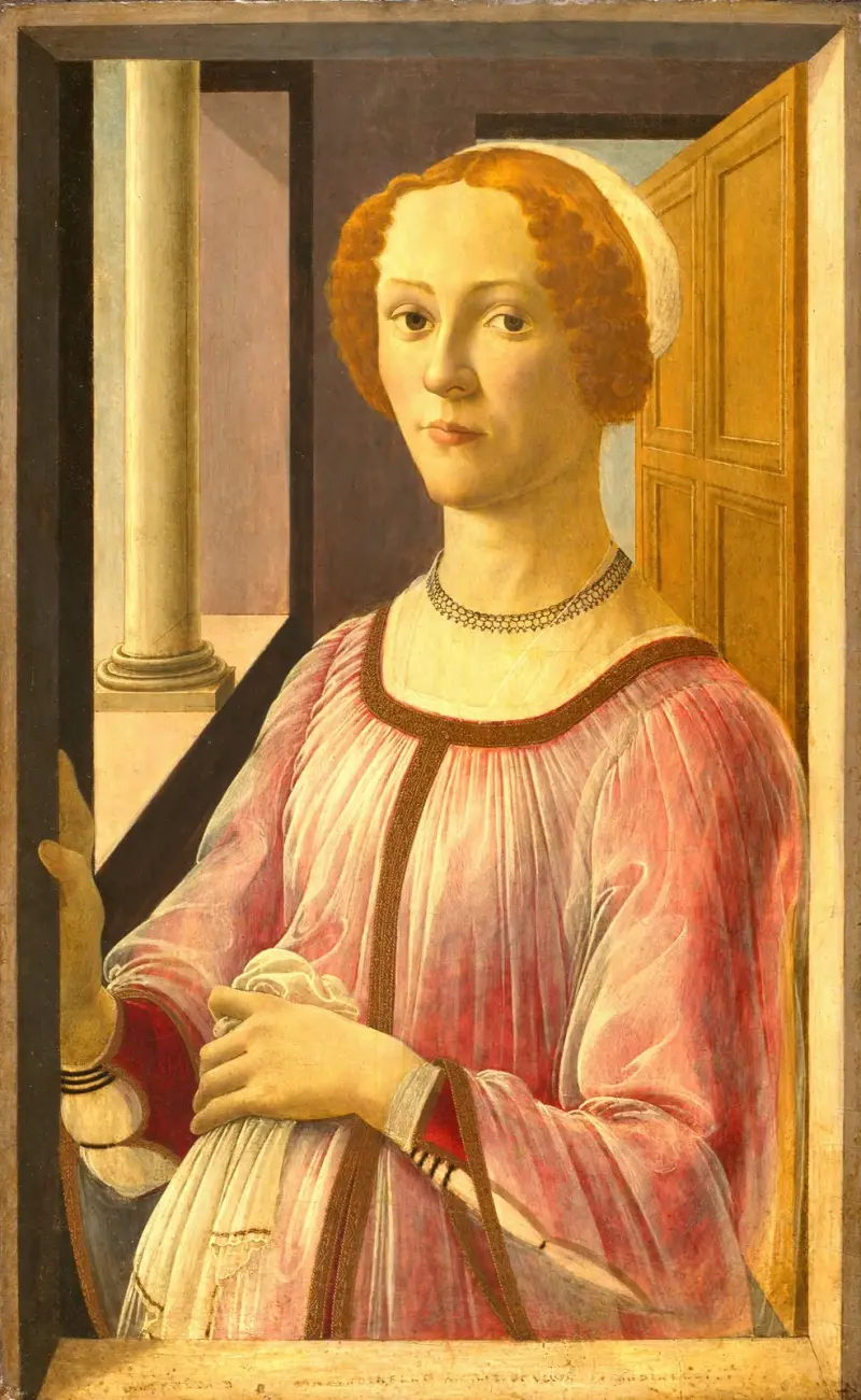 Portrait of Smeralda Bandinelli av Sandro Botticelli