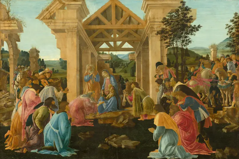 Pokłon Trzech Króli, Sandro Botticelli