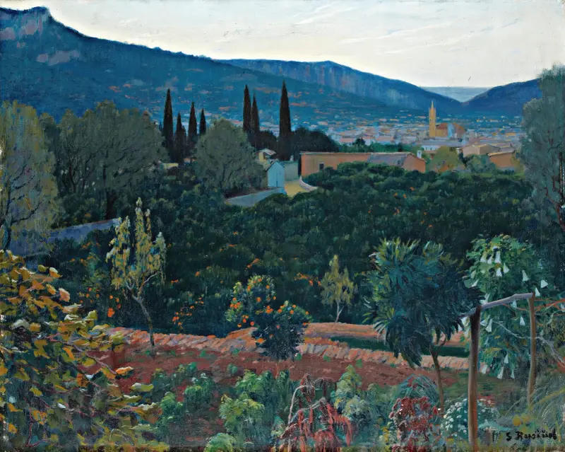 Dolina, Soller (Widok na Soller), Santiago Rusiñol