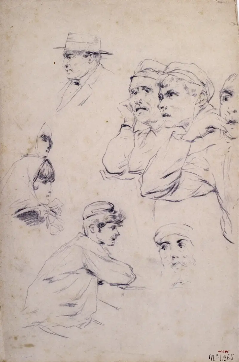 Figurální studie, 1883 – Nr. 1, Santiago Rusiñol