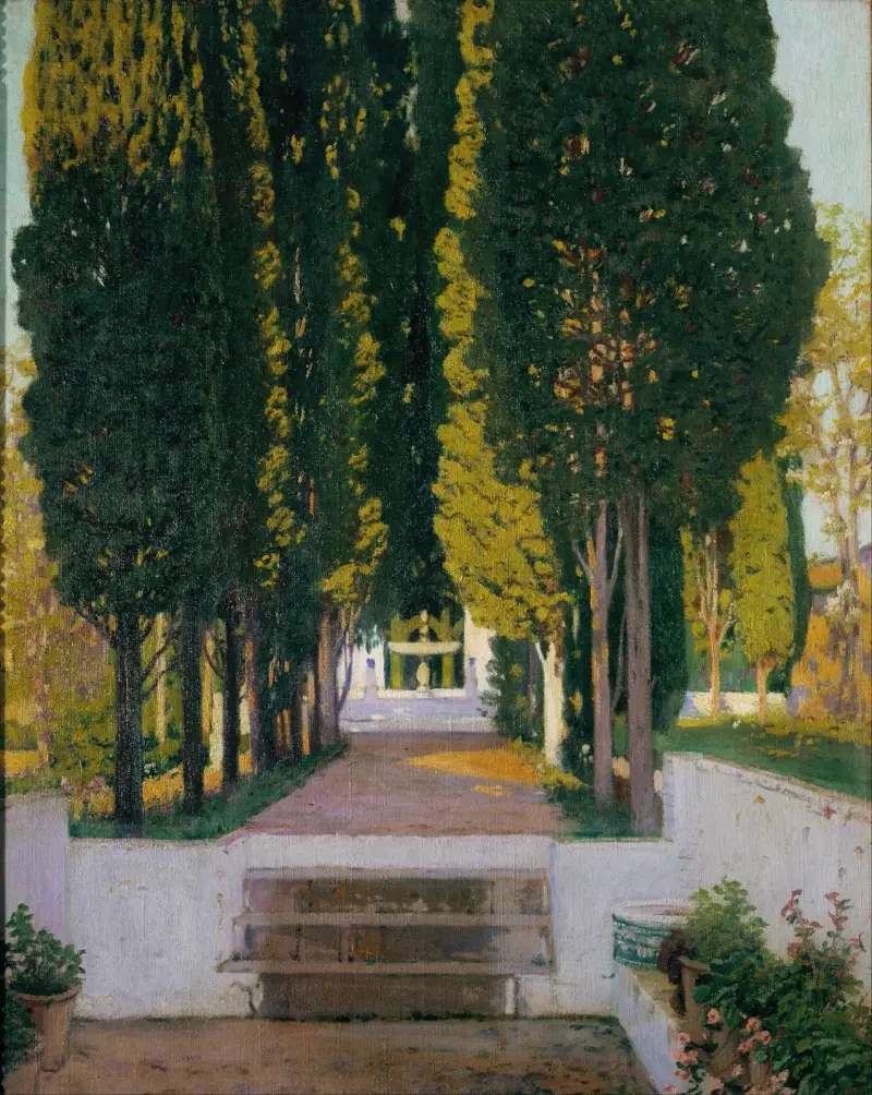 Gärten der Generalife, 1909 von Santiago Rusiñol