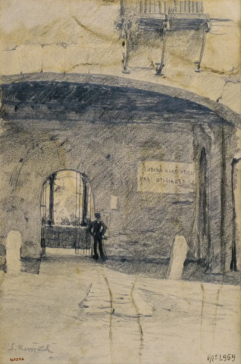 Gateway Arch and Wall av Santiago Rusiñol