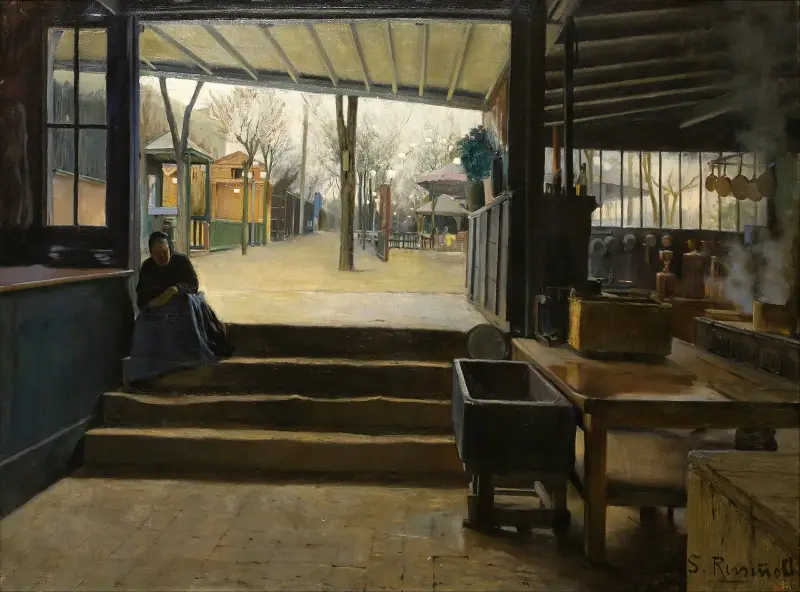 Laboratoriet i La Galette av Santiago Rusiñol