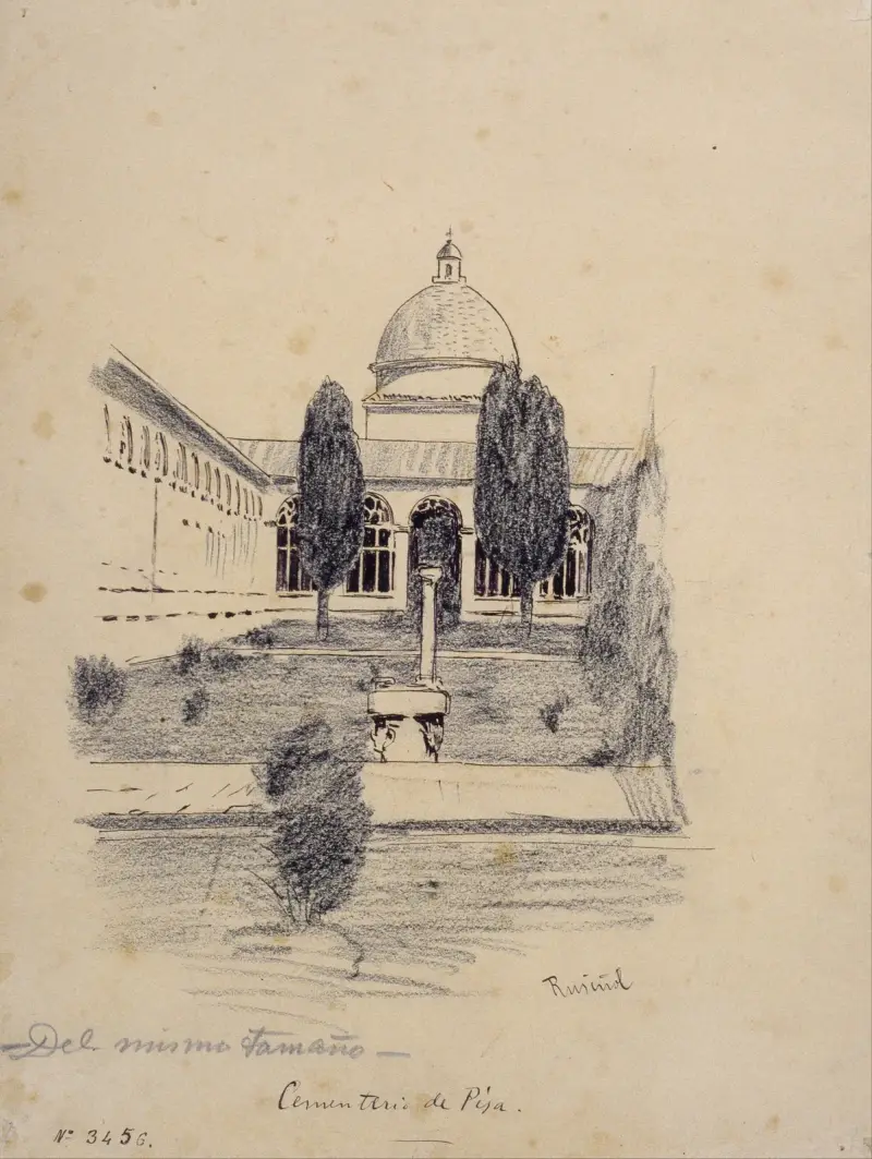 Der Friedhof von Pisa von Santiago Rusiñol