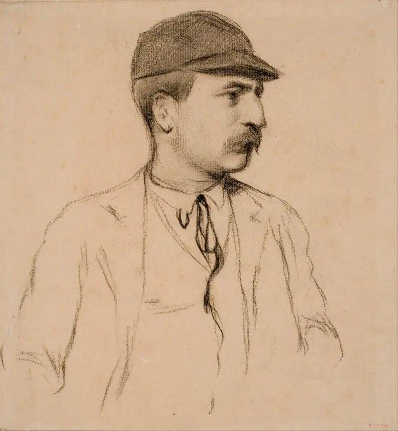 Portrait of Genís Muntaner av Santiago Rusiñol