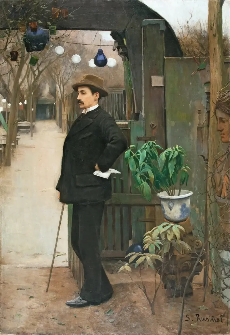 Porträtt av Miquel Utrillo av Santiago Rusiñol
