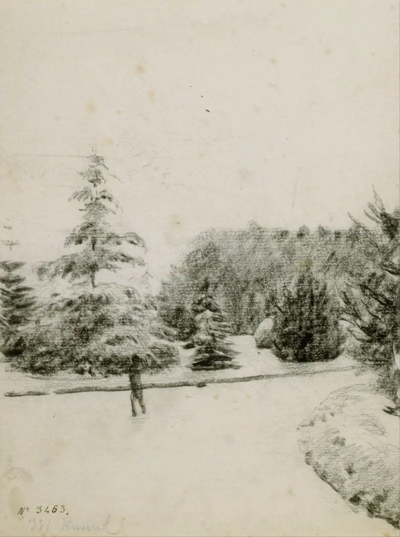 Gartenstudie von Santiago Rusiñol