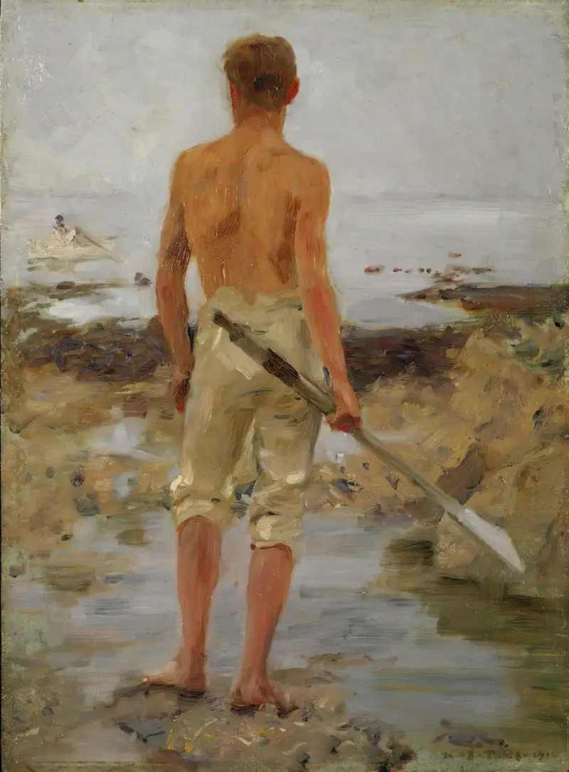 Pojke med åra av Henry Scott Tuke