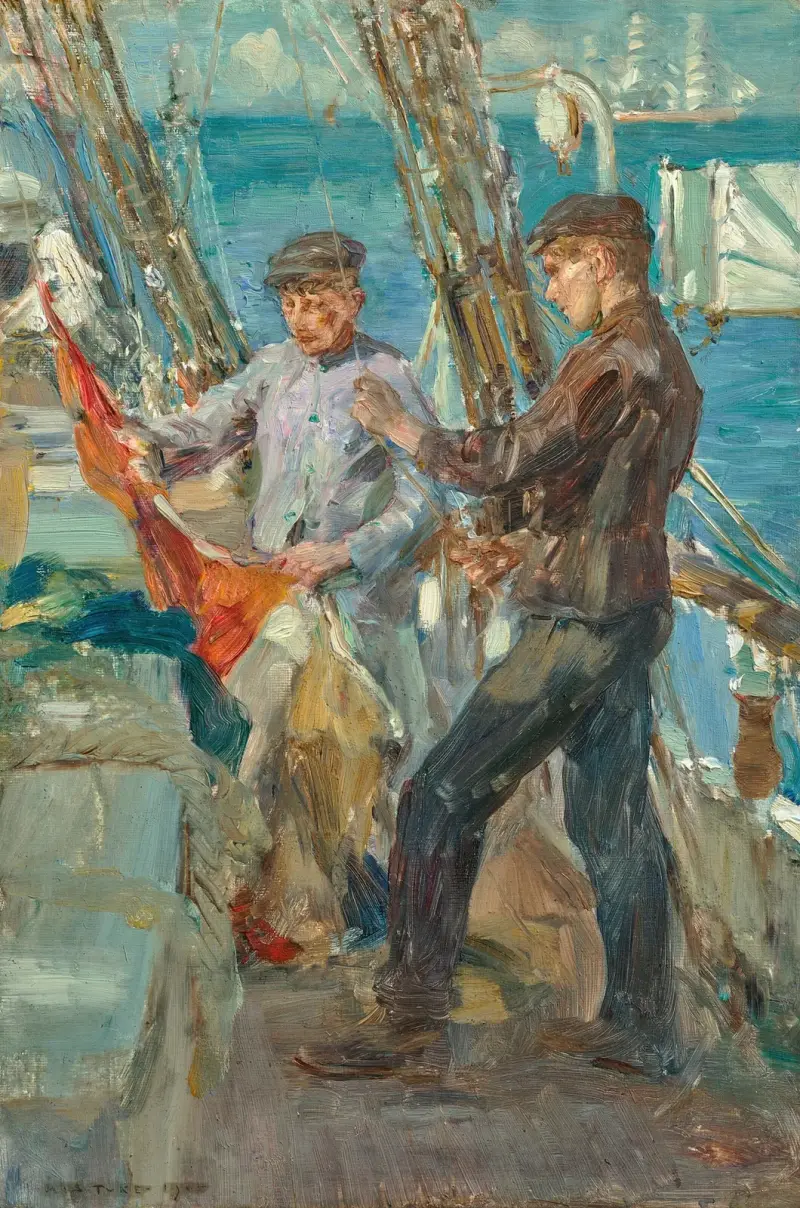 Hissning av signaler av Henry Scott Tuke