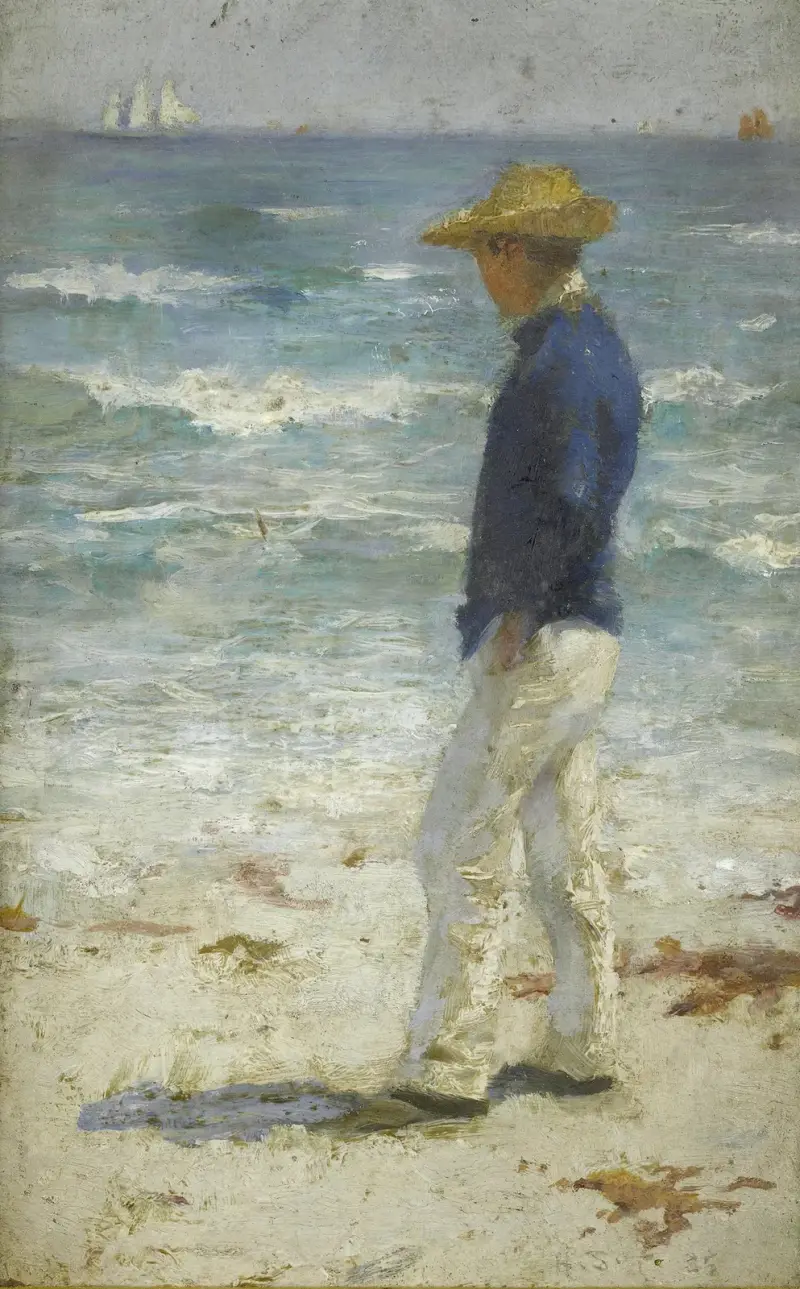 Blick auf das Meer – Nr. 1 von Henry Scott Tuke