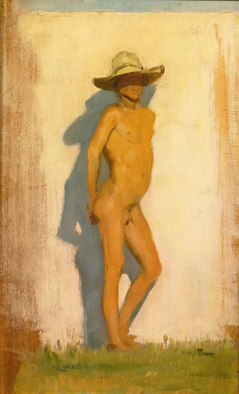 Studie av en italiensk pojke i Forti dei Marmi av Henry Scott Tuke