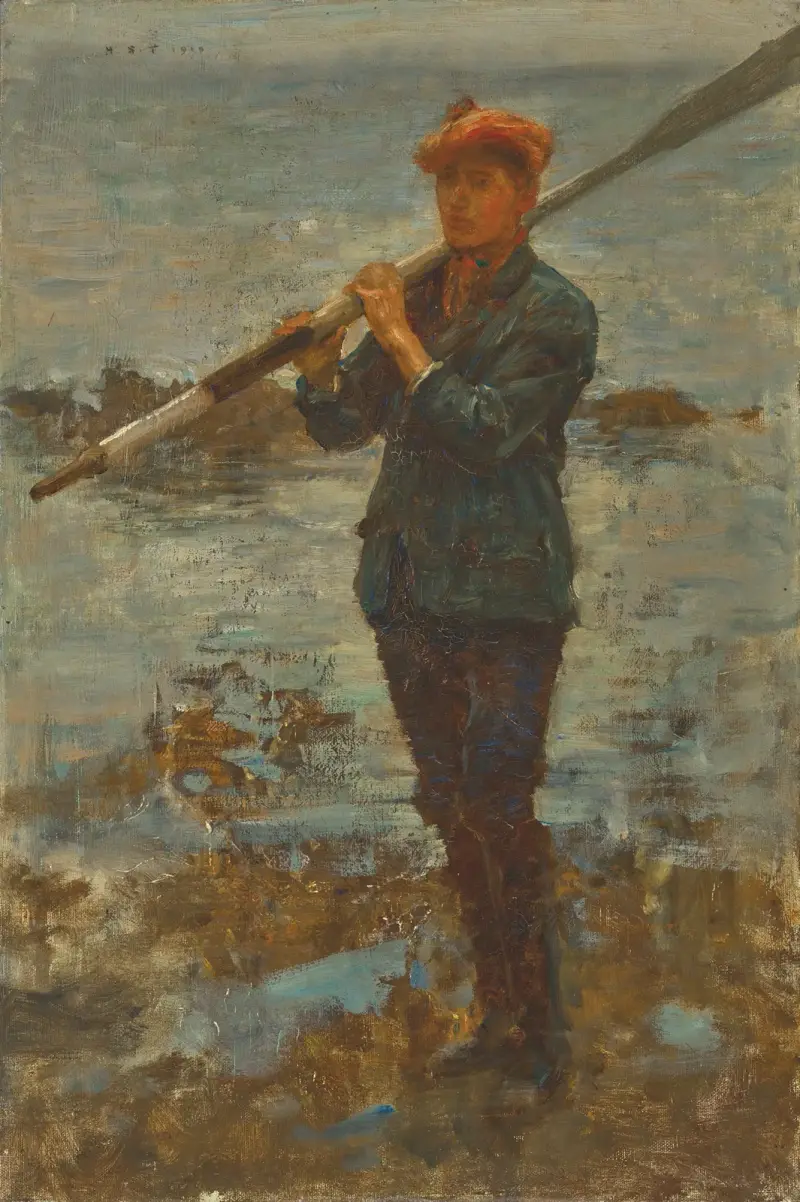 Ung man med åra av Henry Scott Tuke
