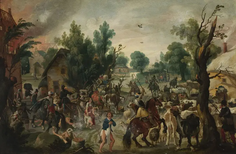 Überfall auf eine Stadt von Sebastian Vrancx