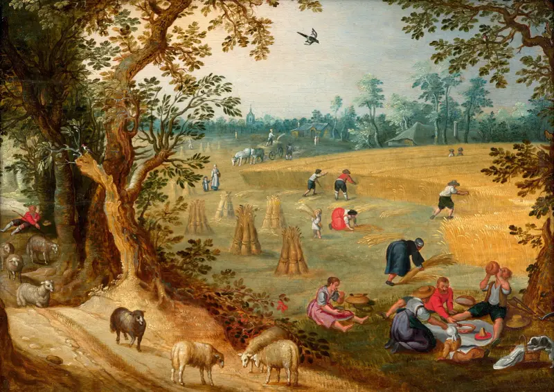 The Harvest, allegory of Summer av Sebastian Vrancx
