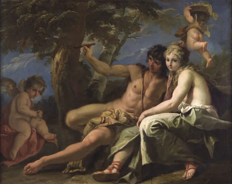 Angelica and Medoro av Sebastiano Ricci