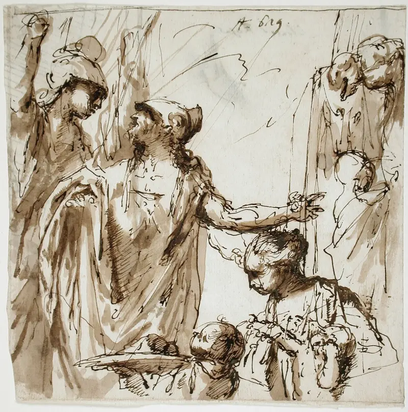 Klassische Szene mit Opfer von Sebastiano Ricci