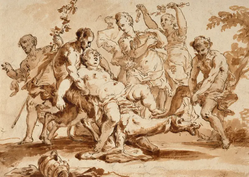 The Drunkenness of Silenus av Sebastiano Ricci