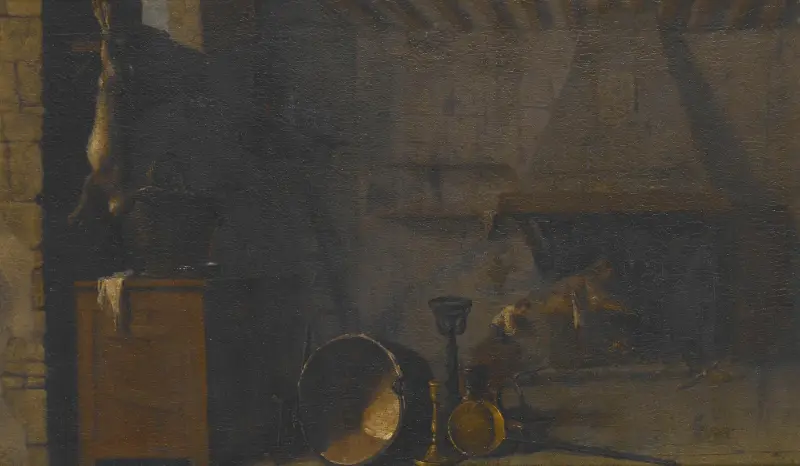Küche mit Hase von Sébastien Bourdon