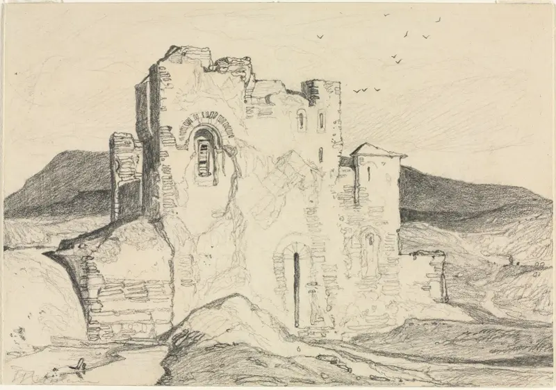 Ett slott i Normandie av John Sell Cotman