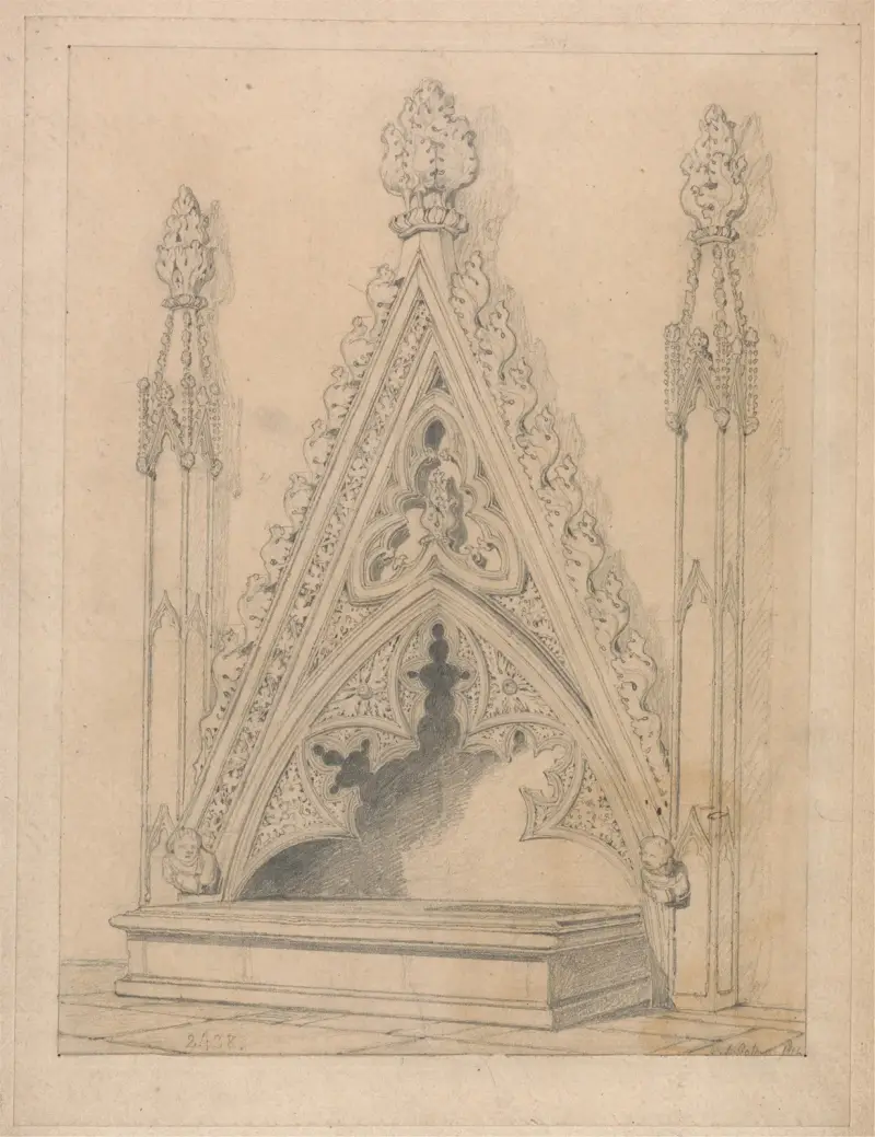 Ett monument i Raveningham Church, Norfolk av John Sell Cotman