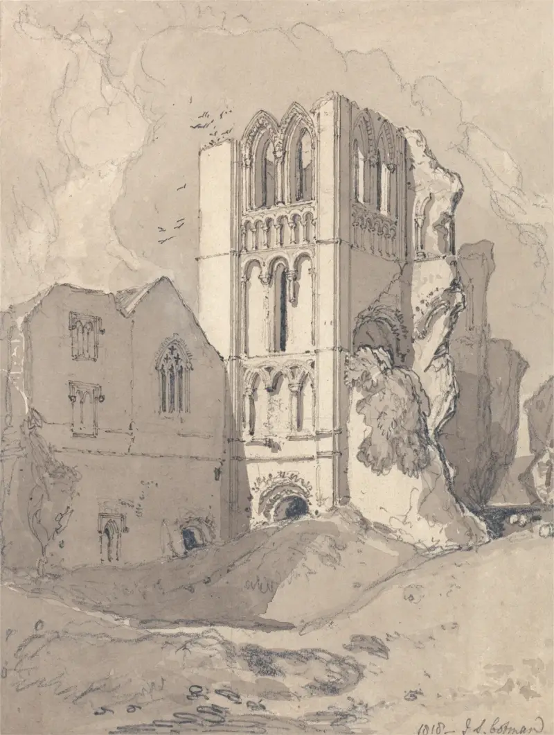 Castle Acre Priory, Norfolk av John Sell Cotman