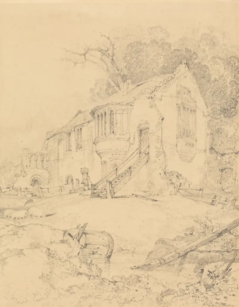 Castle Acre Priory, Norfolk av John Sell Cotman