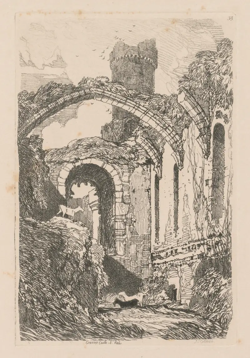 Conway Castle, N. Wales av John Sell Cotman