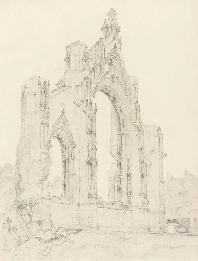 Östra änden av Howden kyrka, Yorkshire av John Sell Cotman