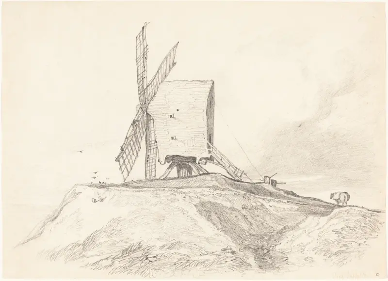 Eye Mill in Suffolk av John Sell Cotman