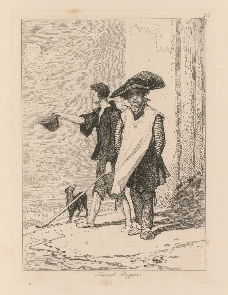 Französische Bettler von John Sell Cotman