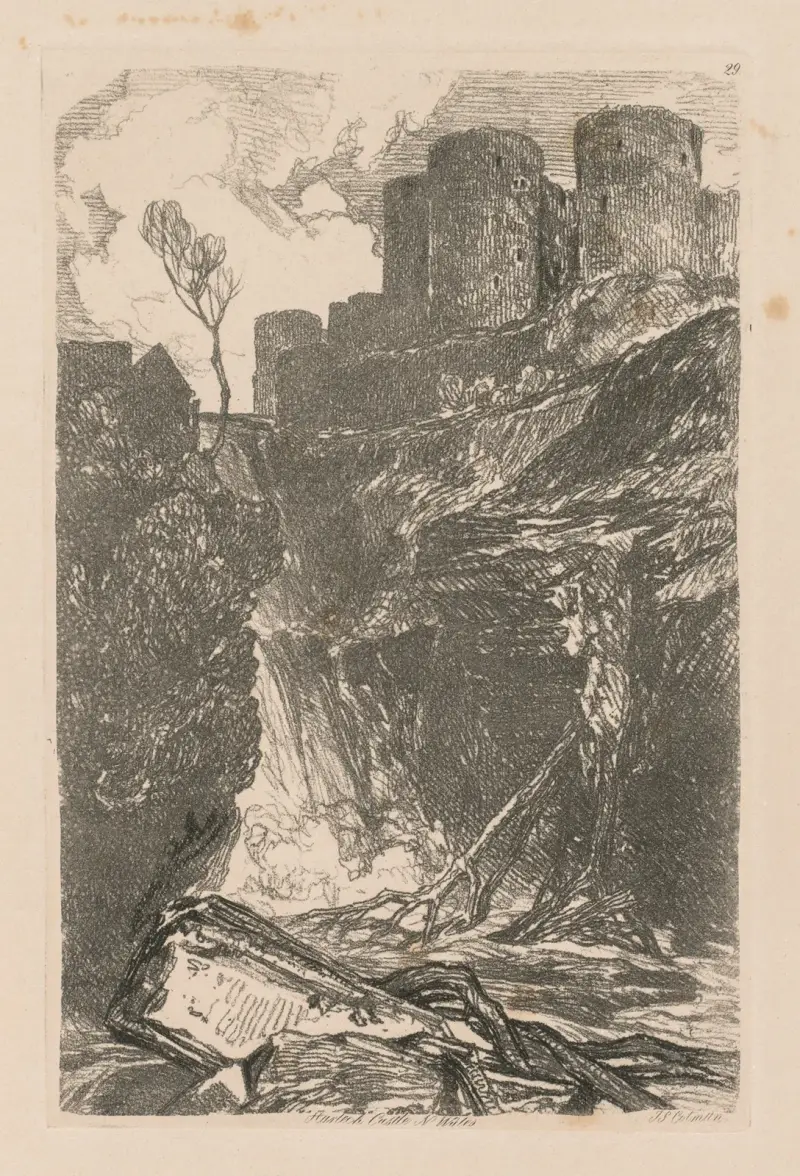Harlech Castle, N. Wales av John Sell Cotman