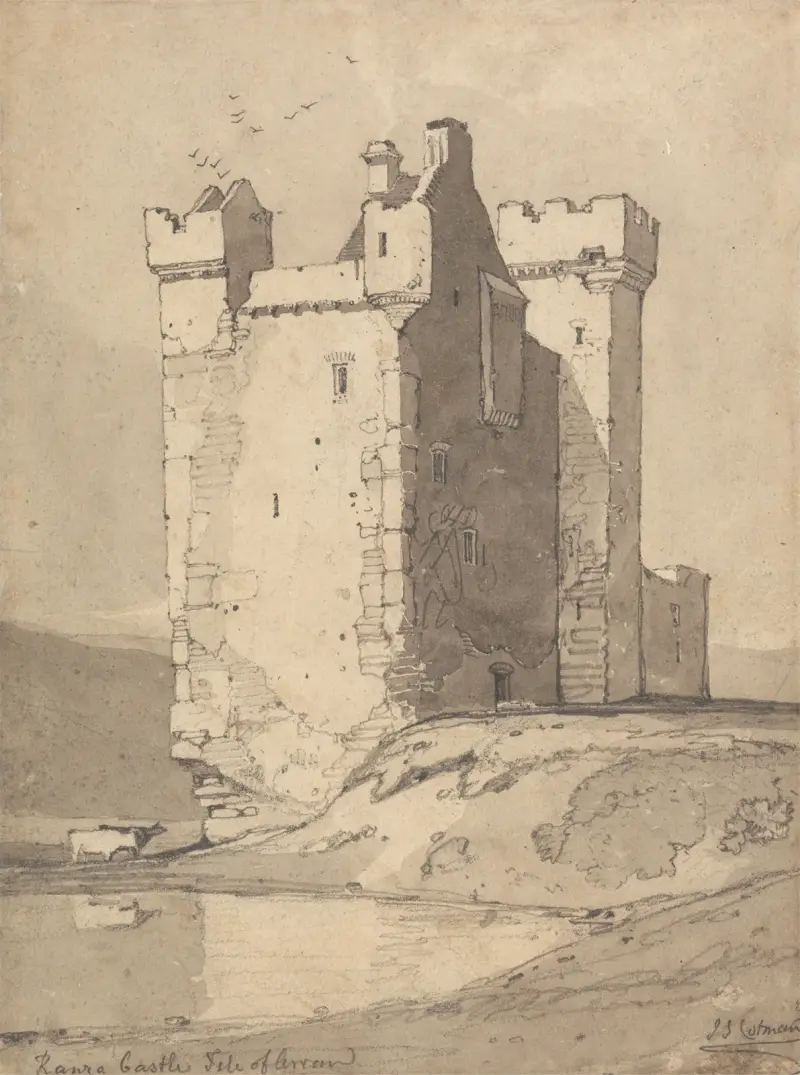 Loch Ranza Castle, Isle of Arran, Scotland av John Sell Cotman