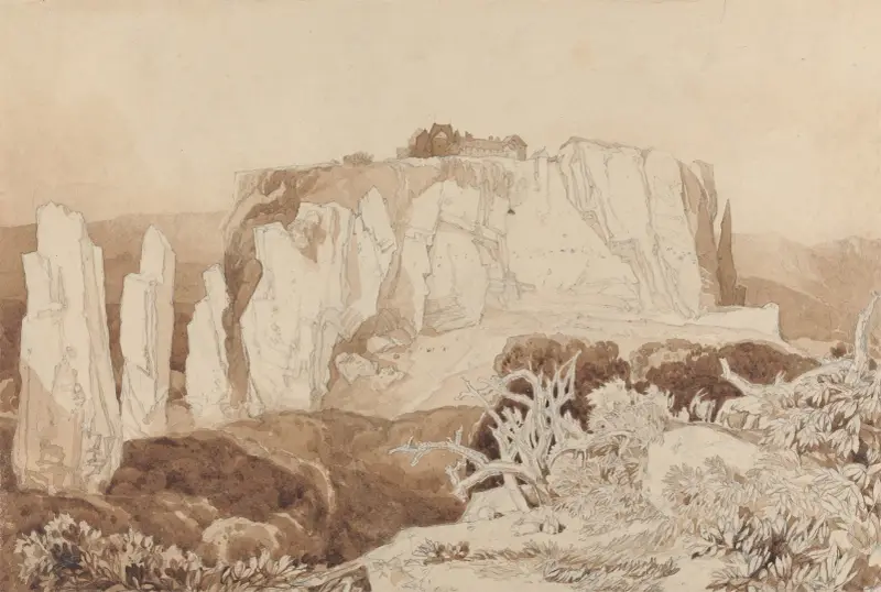 Mortain, Normandy av John Sell Cotman