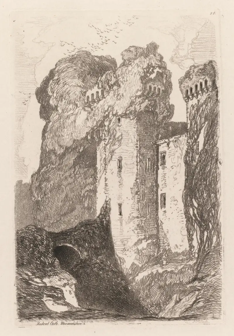 Ragland Castle, Monmouhshire av John Sell Cotman