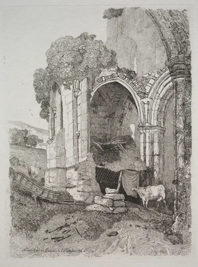 Rievaulx Abbey, Yorkshire av John Sell Cotman