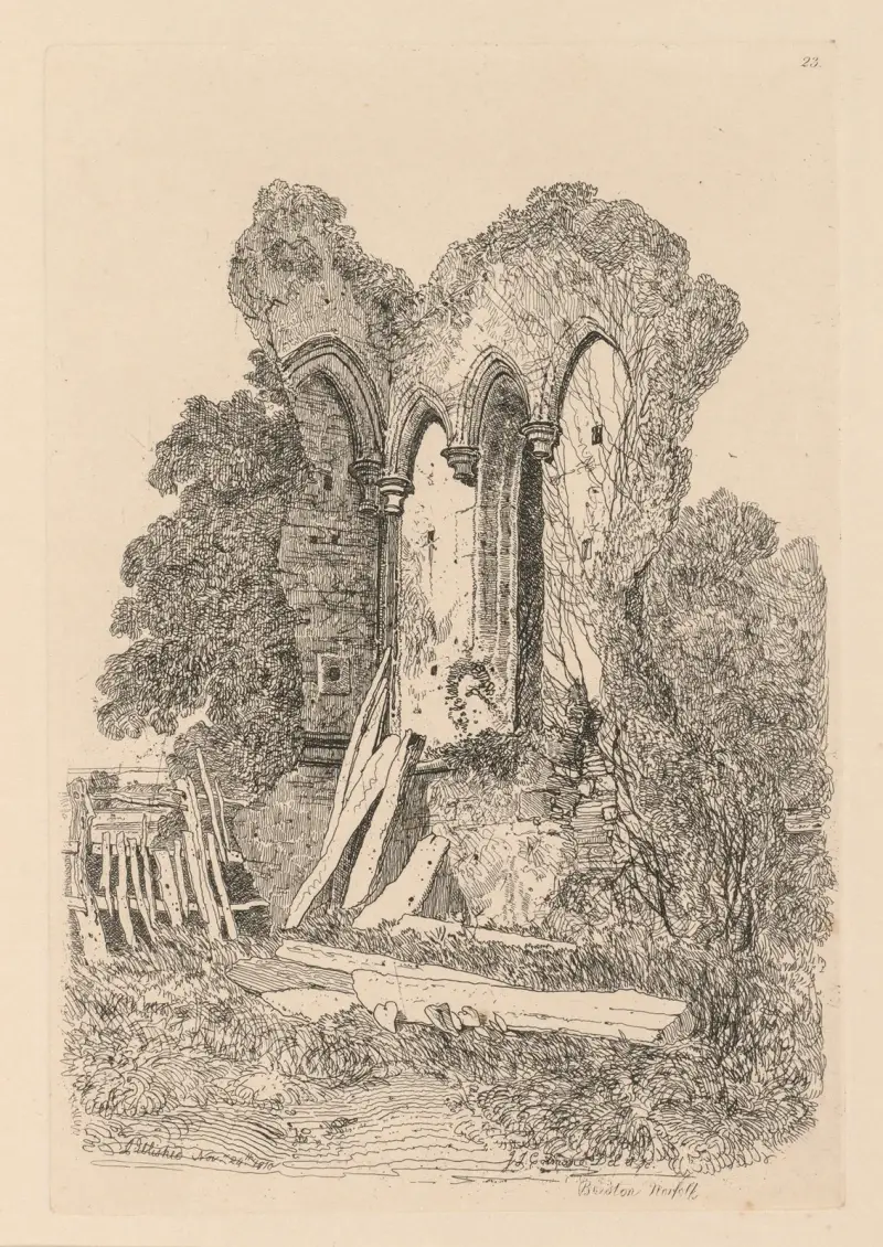 Ruinerna vid Beeston, Norfolk; nr 3 av John Sell Cotman