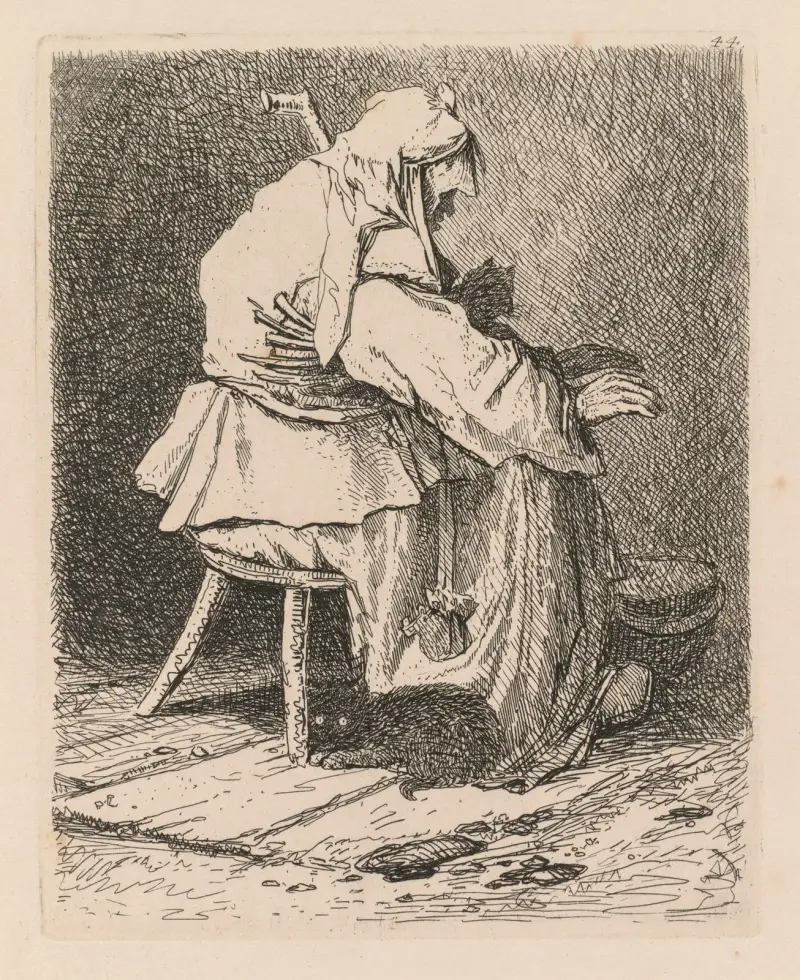 Skizze nach Rembrandt von John Sell Cotman