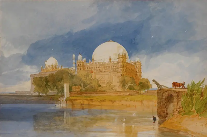 Sultan Mahamed Shahs grav, Bejapore, Indien av John Sell Cotman