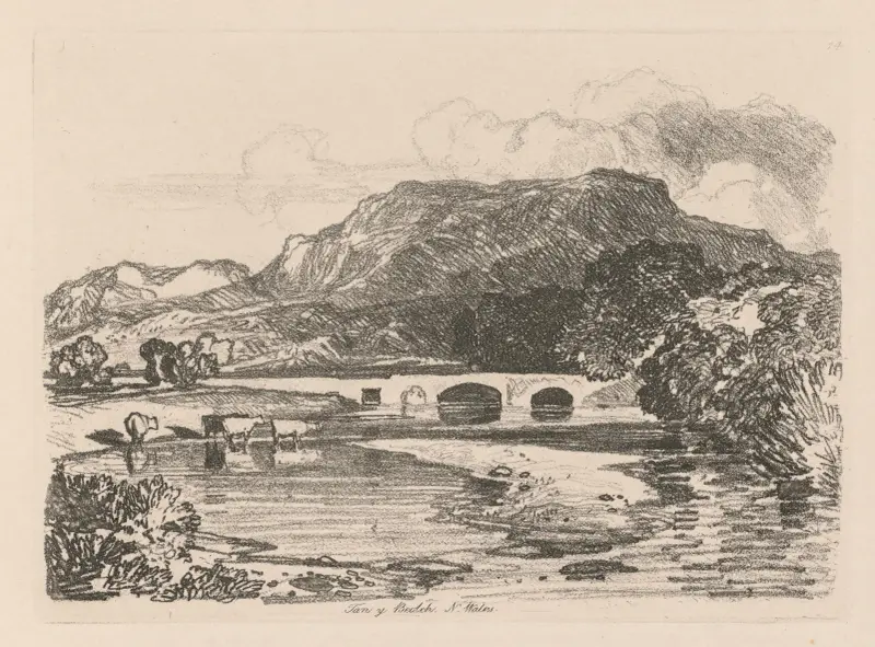 Tan-y-Bwlch, Merionethshire, North Wales av John Sell Cotman