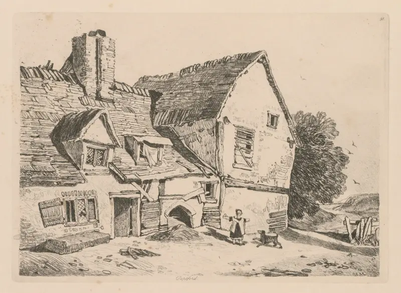 Vy vid Deptford av John Sell Cotman