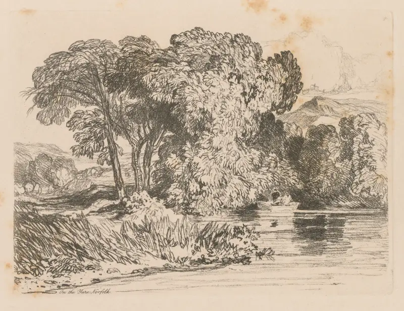 View on the Yare, Norfolk av John Sell Cotman
