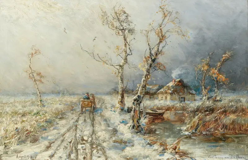 A Storm in a Snow Landscape, 1913 – nr 2 av Julius Sergius Klever