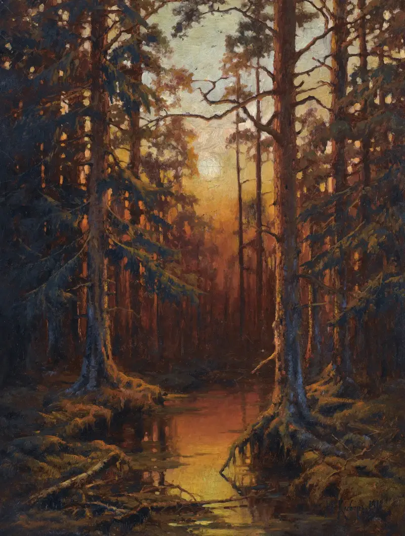 Les při západu slunce, Julius Sergius Klever