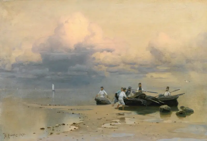 The Fishermen’S Return av Julius Sergius Klever