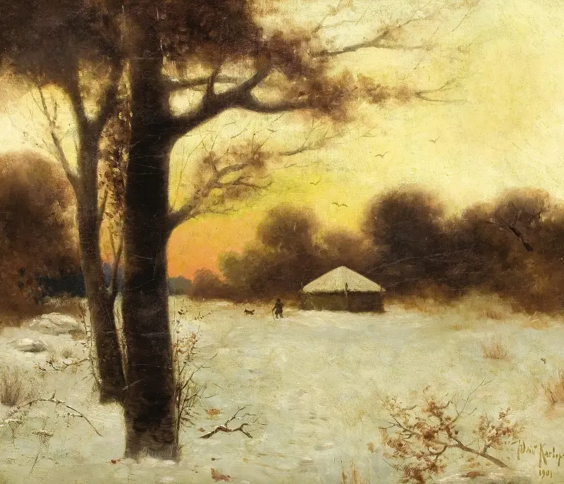Vinterstuga av Julius Sergius Klever
