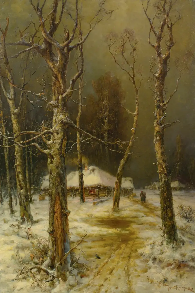 Winter in Russland von Julius Sergius Klever